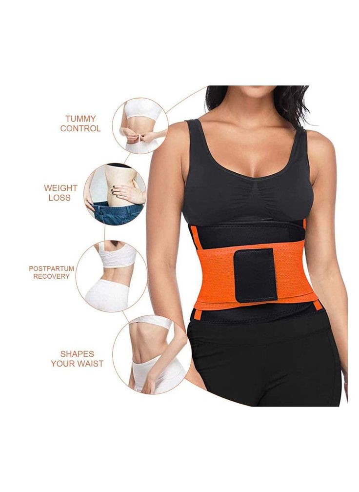 Adjustable Waist Trimmer Belt ( Pack of 2 )